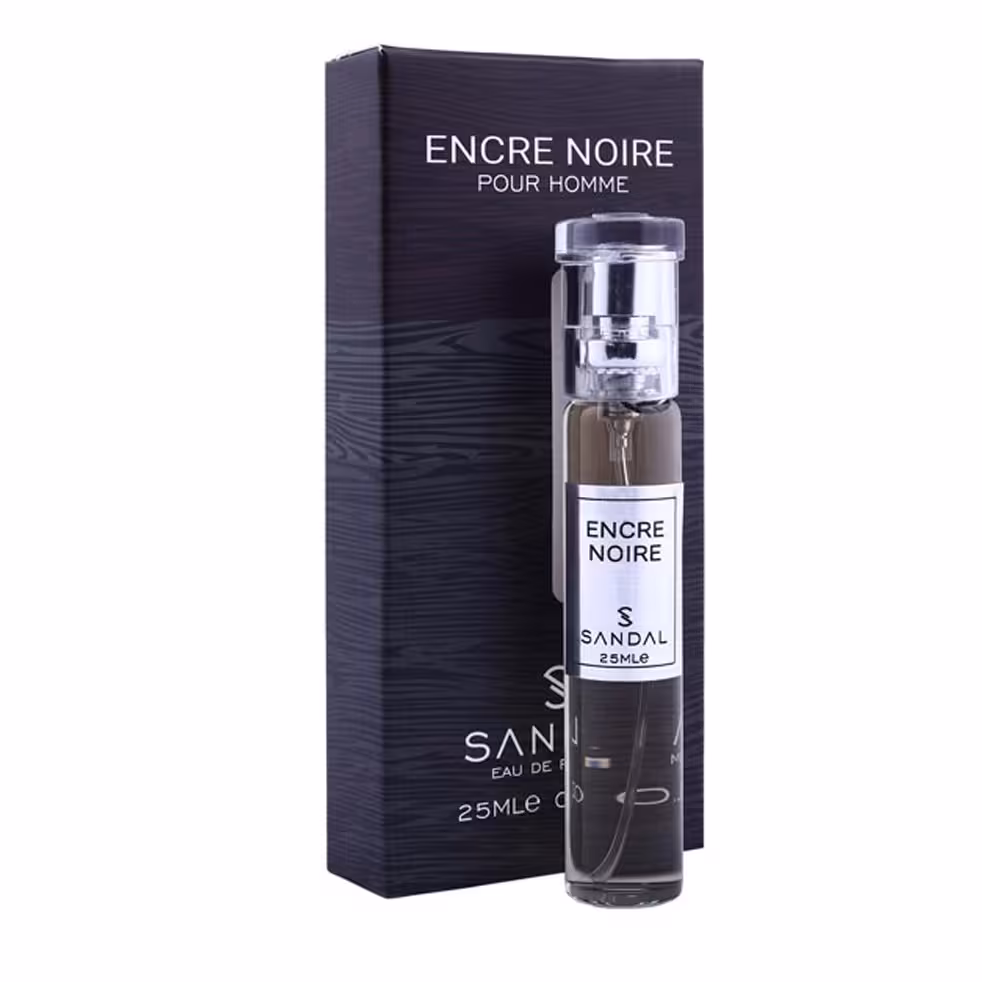 عطر جیبی مردانه صندل مدل Encre Noire حجم 25 میل