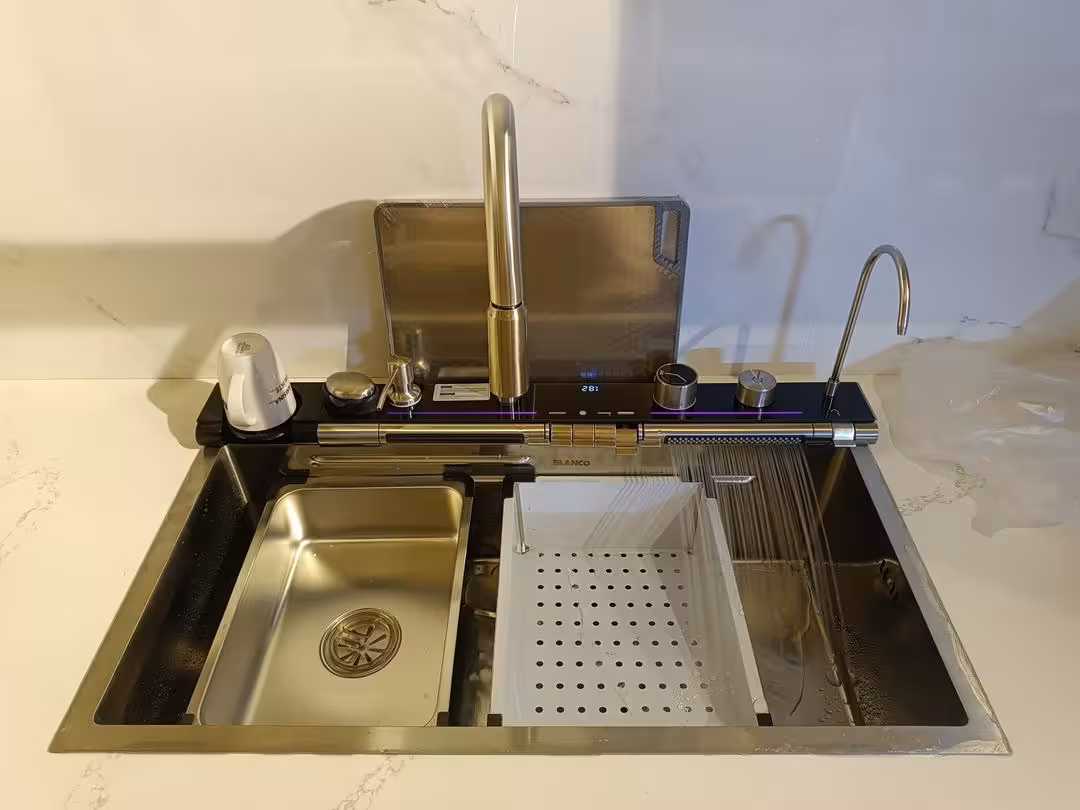 سینک هفت کلید استیل برند بلانکو