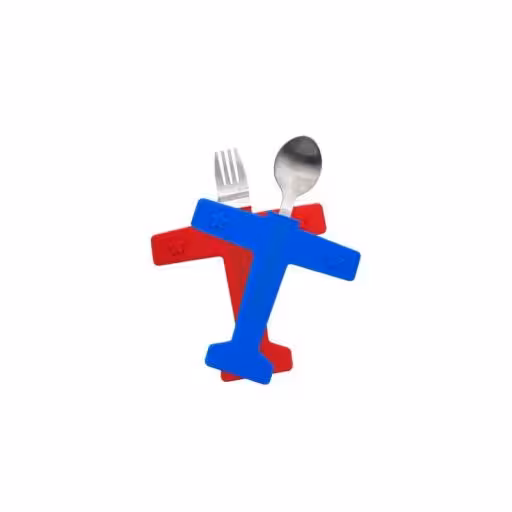 قاشق و چنگال کودک طرح هواچیما بسته 2 عددی