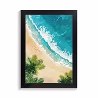 تابلو منظره طرح ساحل کد PF-22070