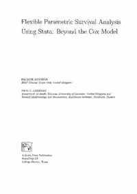 خرید و دانلود نسخه کامل کتاب Flexible Parametric Survival Analysis Using Stata Beyond the Cox Model