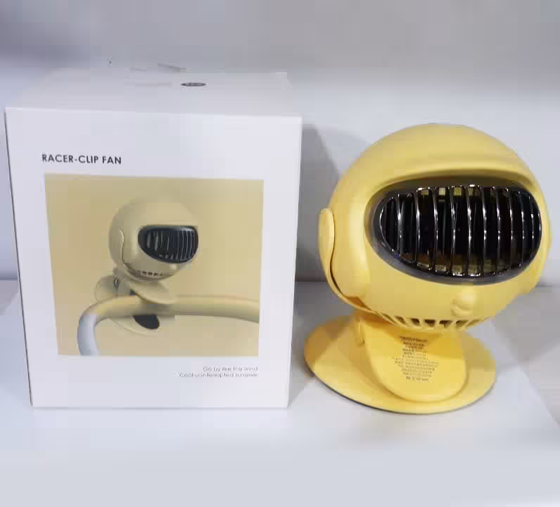 پنکه شاررژی رومیزی گیره دار226(رنگ زرد)