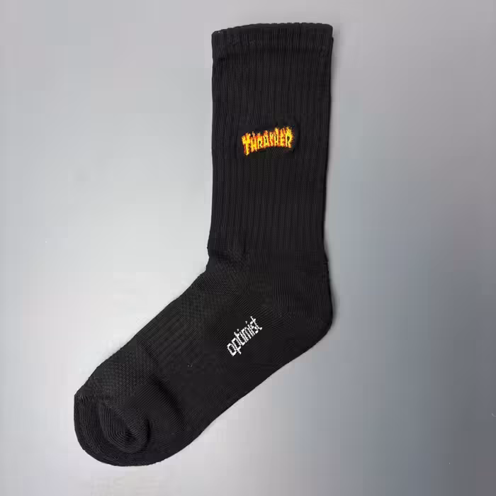 جوراب ساقدار کف حوله ای سری اتلتیک آپتیمیست طرح Thrasher