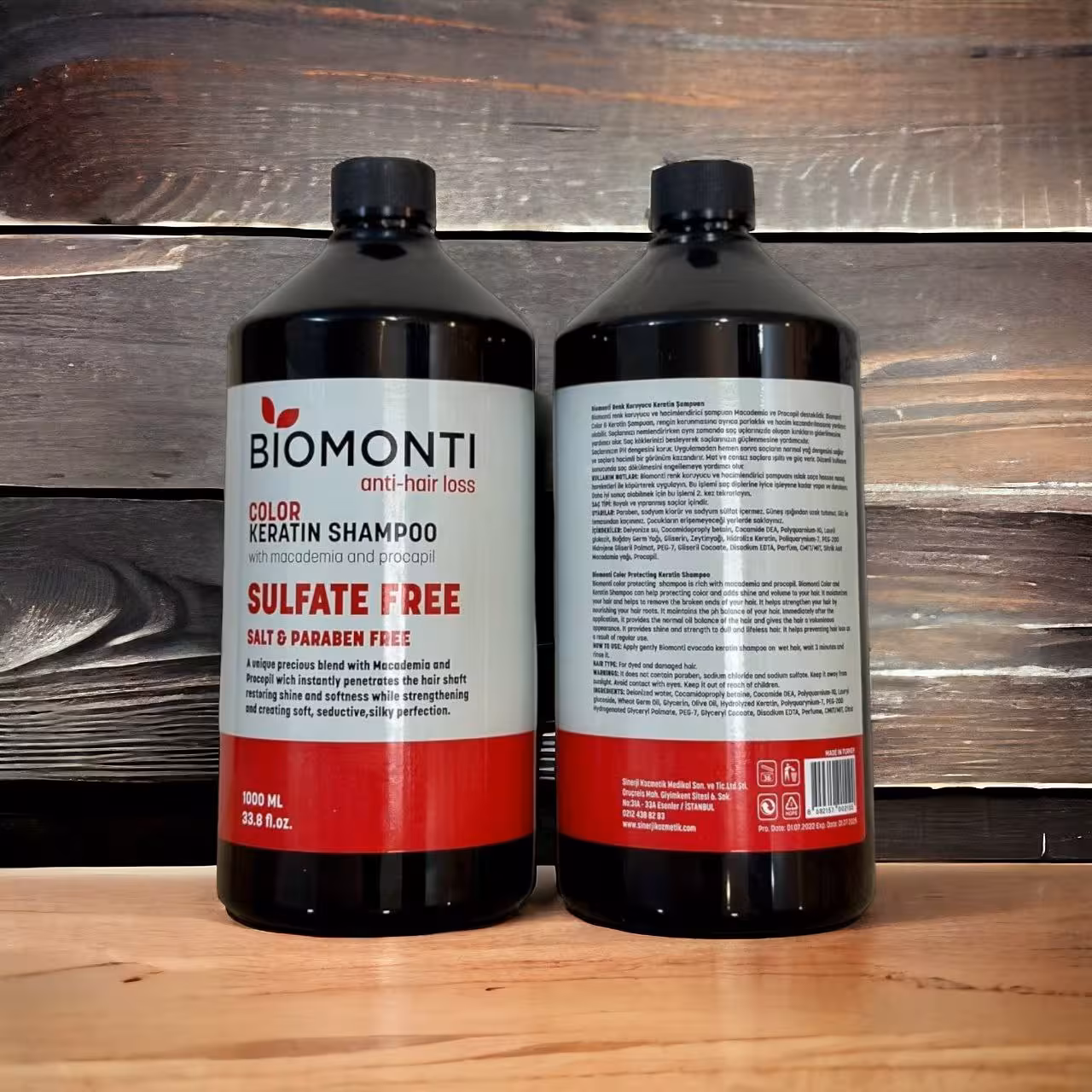 شامپو بدون سولفات بیومونتی قرمز 1لیتر