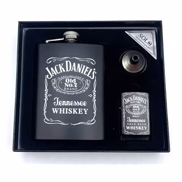 ست قمقمه جیبی و فندک مدل جک دنیلز کد k540319