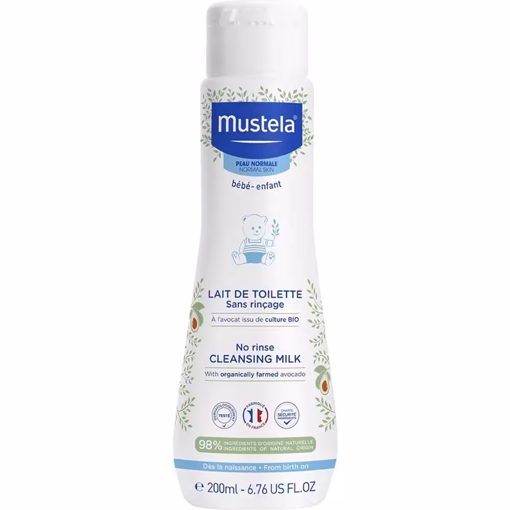 پاک کننده بدن میلک بدون نیاز به آبکشی کودک ماستلا Mustela