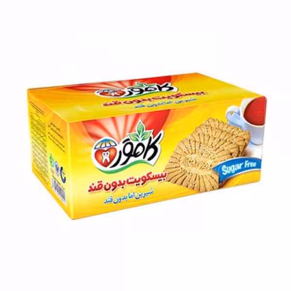 بیسکویت گندم بدون شکر و رژیمی کامور KAMVAR