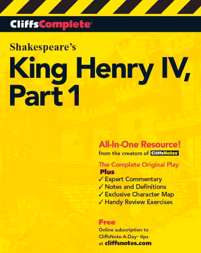 خرید و دانلود نسخه کامل کتاب King Henry IV, Part 1 (Cliffs Complete)