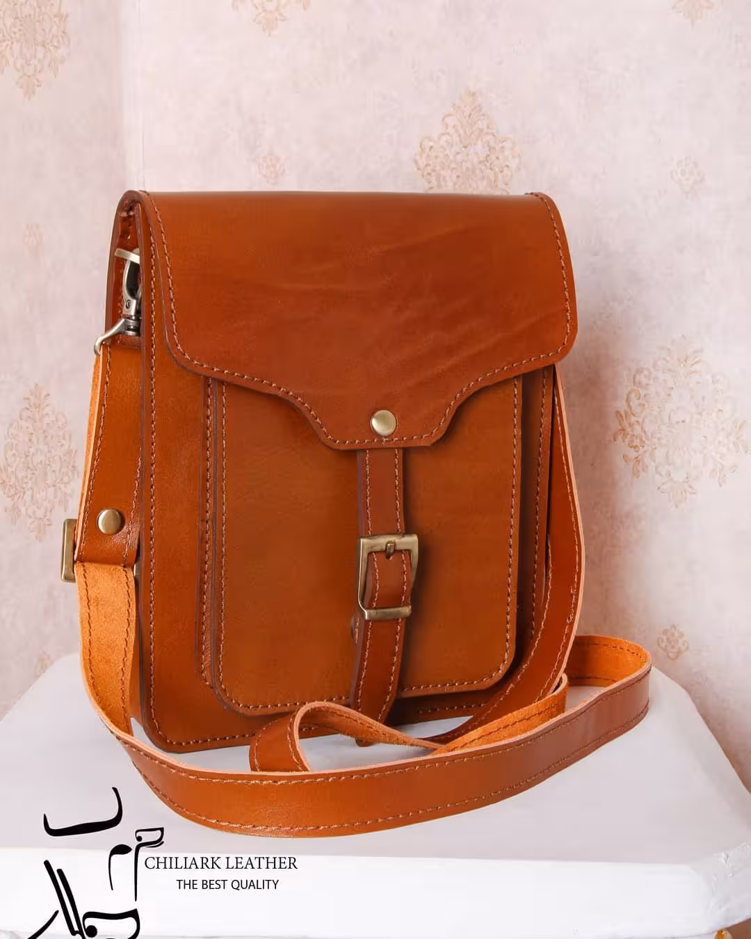 کیف دوشی چرم کد 10149