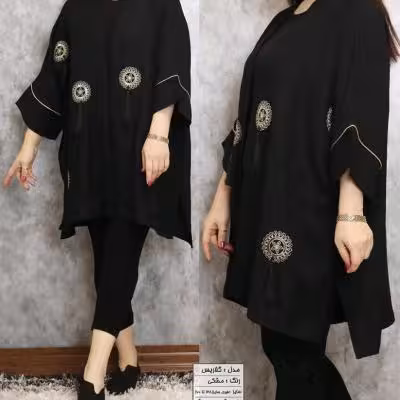 مانتو سایز بزرگ کرسپو مدل گلاریس