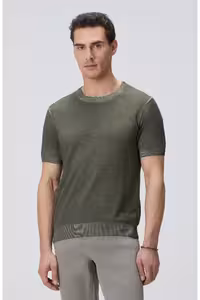 پلیور مردانه ژاکت مخلوط KHAKI KENTEN اورجینال Network