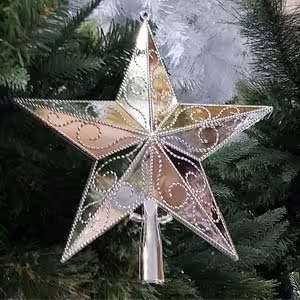 ستاره سر درختی نقره ای