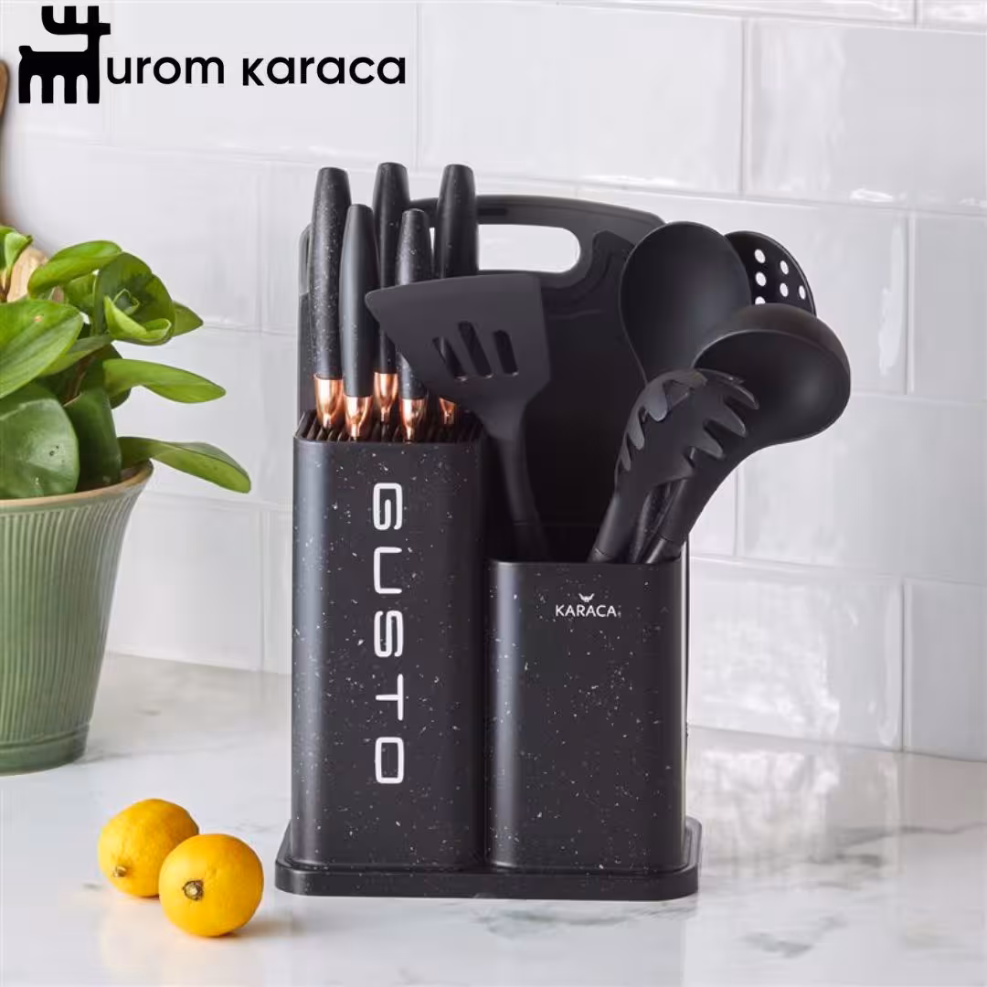 سرویس چاقو 12 پارچه کاراجا Gusto مشکی
