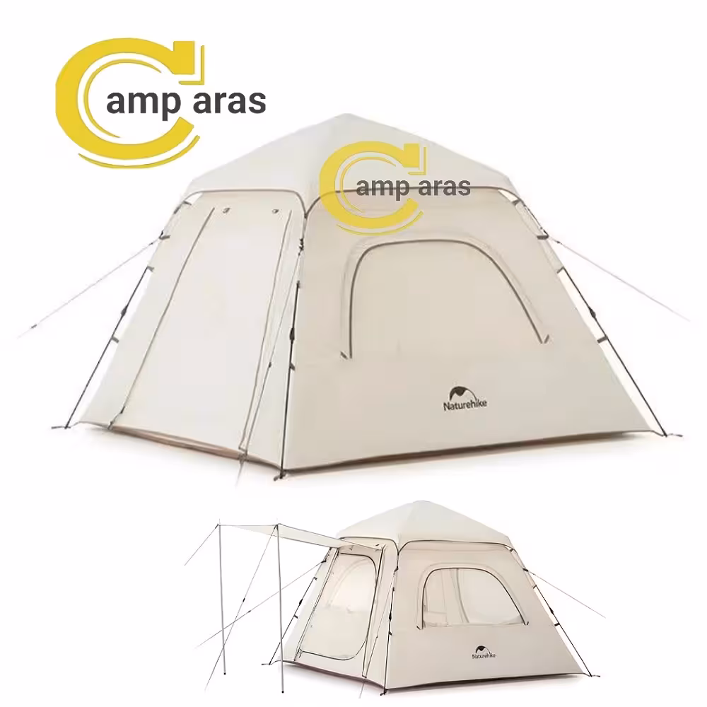 چادر اتوماتیک 3 الی 4 نفره نیچرهایک Naturehike Ango 3 سایه بان دار - کمپ آراس