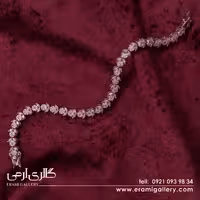 دستبند نقره فلاور و مارکیز ES_124