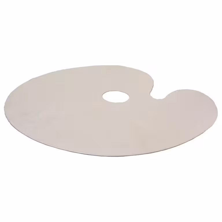 پالت رنگ روغن بیضی پلاستیکی