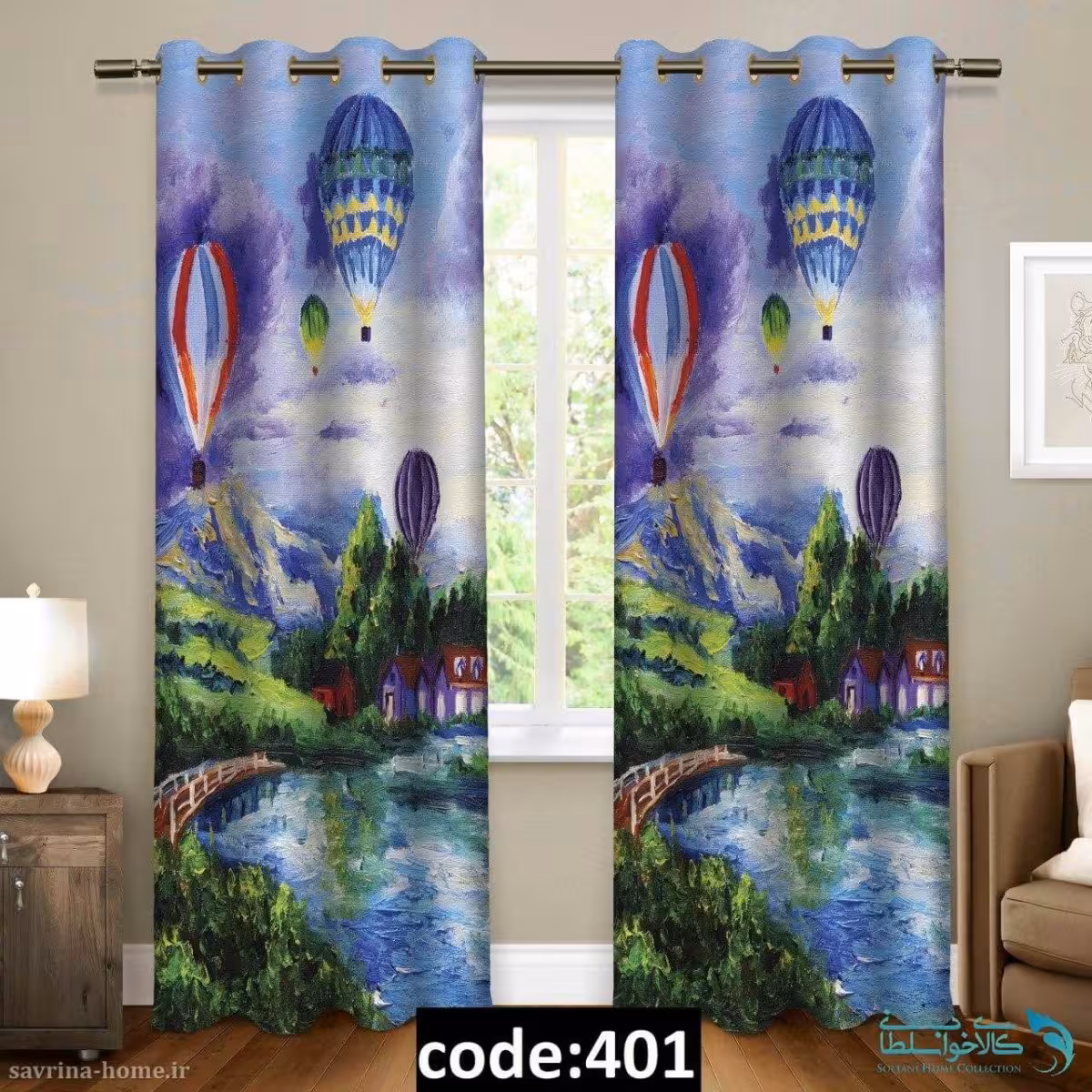 پرده پانچی طرح رود مدل Sh-401