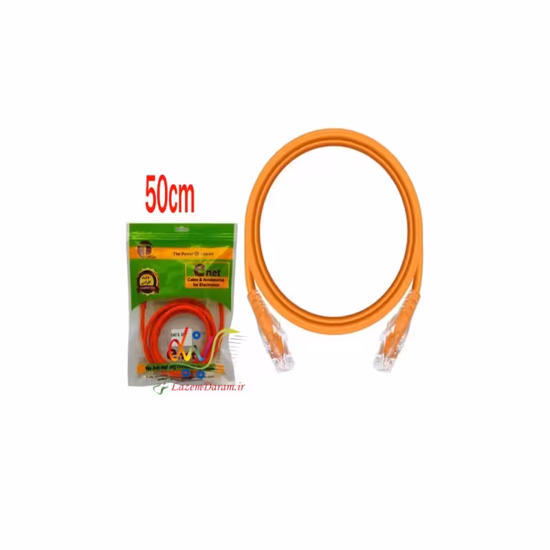 کابل شبکه 50 سانتی متری CAT6