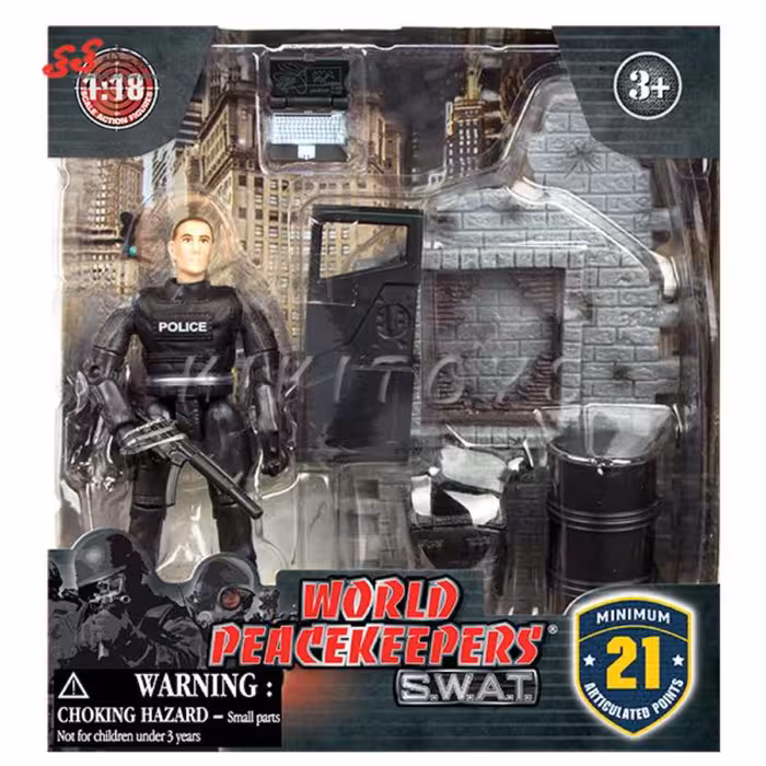 ماکت سنگر شهری و سرباز با تجهیزات نظامی برند 77110A ام اند سی WORLD PEACEKEEPERS