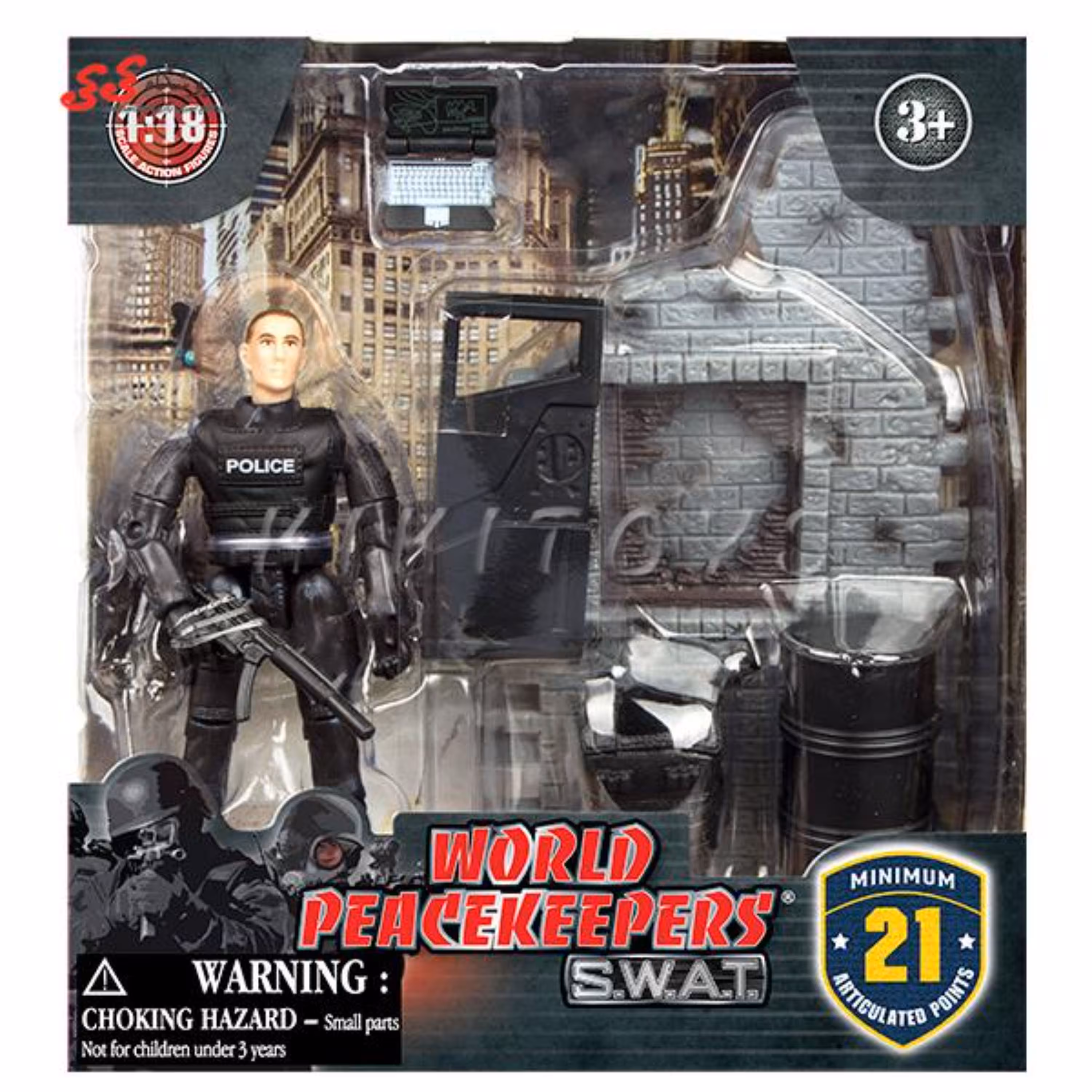 ماکت سنگر شهری و سرباز با تجهیزات نظامی برند 77110A ام اند سی WORLD PEACEKEEPERS