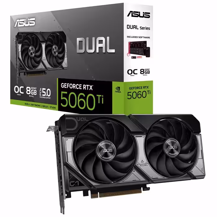 مشخصات، قیمت و خرید کارت گرافیک ایسوس مدل RTX 5060 TI DUAL OC 8GB