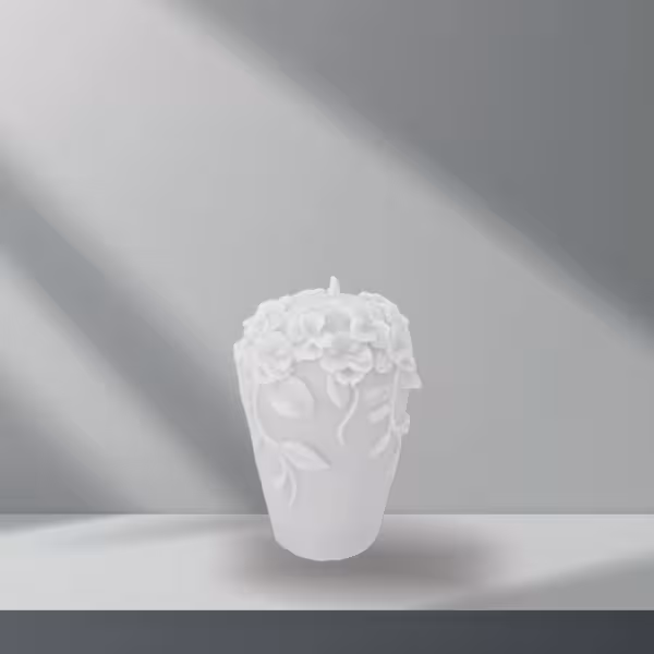 شمع دکوری مارسلا سفید