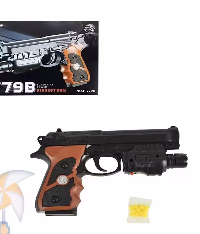 کلت لیزری با چراغ قوه تیر ساچمه ای