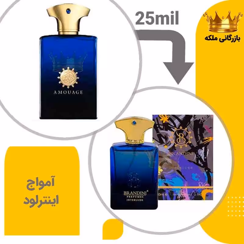 عطر جیبی آمواج اینترلود مردانه 25 میل برندینی ( Amouage Interlude)