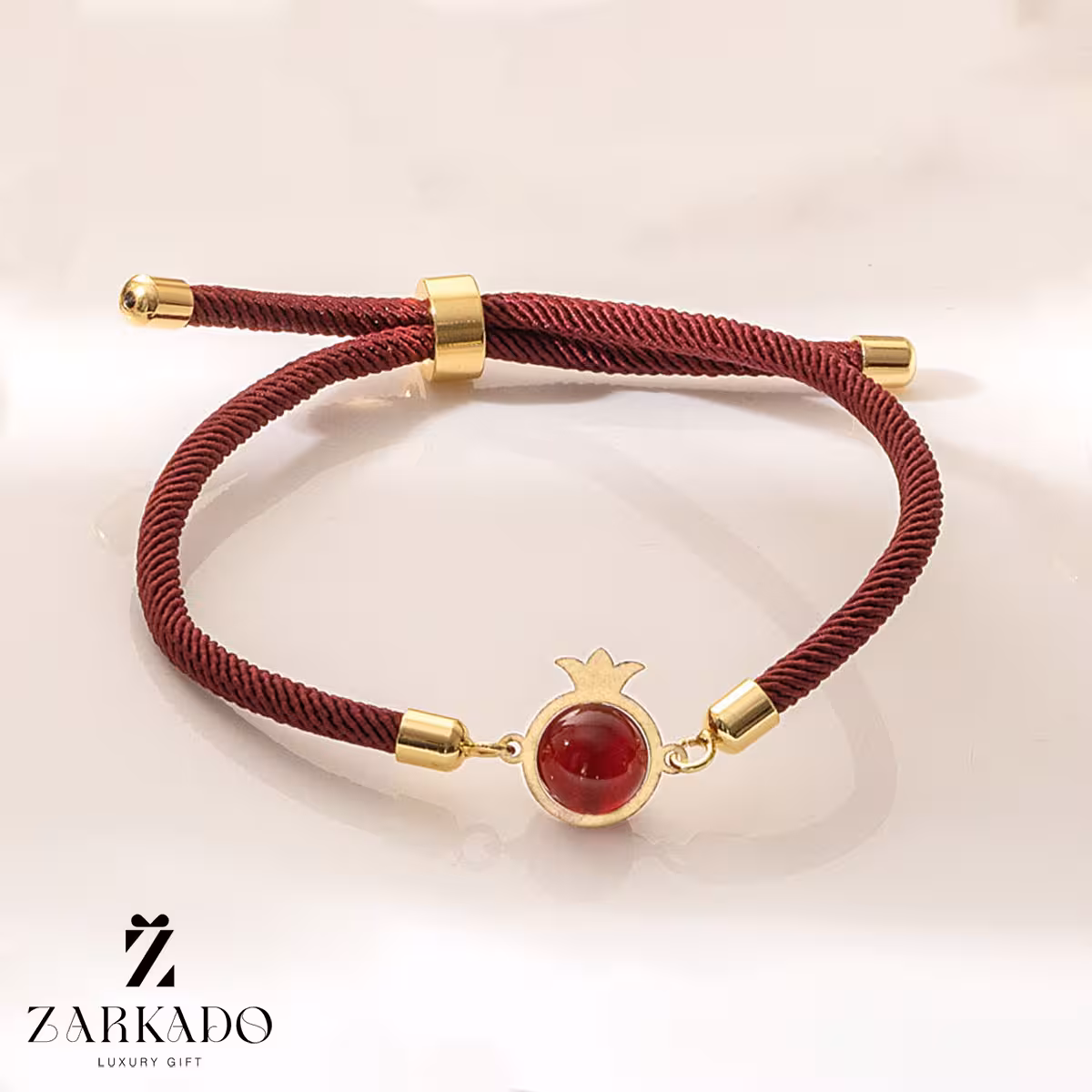 دستبند بندی طلا انار کریستالی کد B14658
