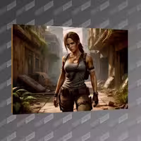 تخته شاسی طرح Lara Croft Fan Art MDF-104