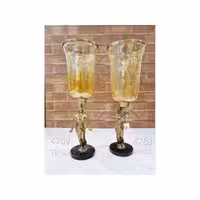 شمعدان پایه برنجی خاتون 4763