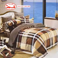 لحاف یک نفره و روبالشی چهارخونه 2