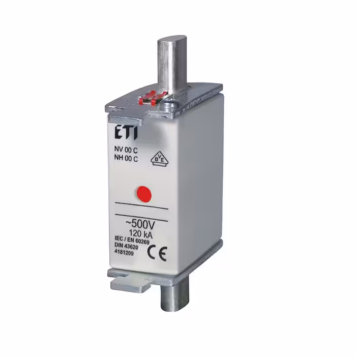 فیوز کاردی با نشانگر 4 آمپر ETI سری NH/NV 00C