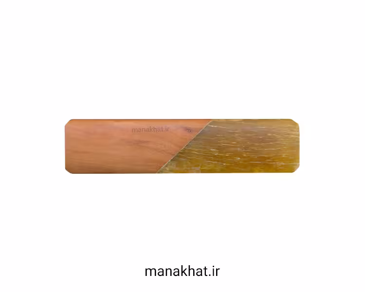 قط زن خوشنویسی دو تکه زردپی و چوب عناب