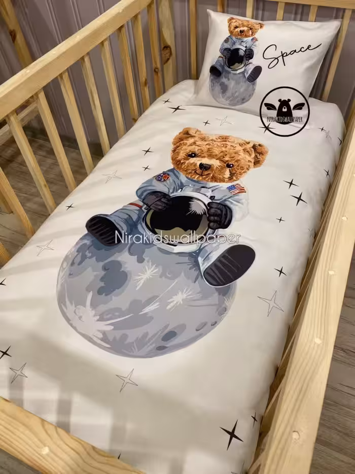 ست خواب نوزادی خرس فضانورد