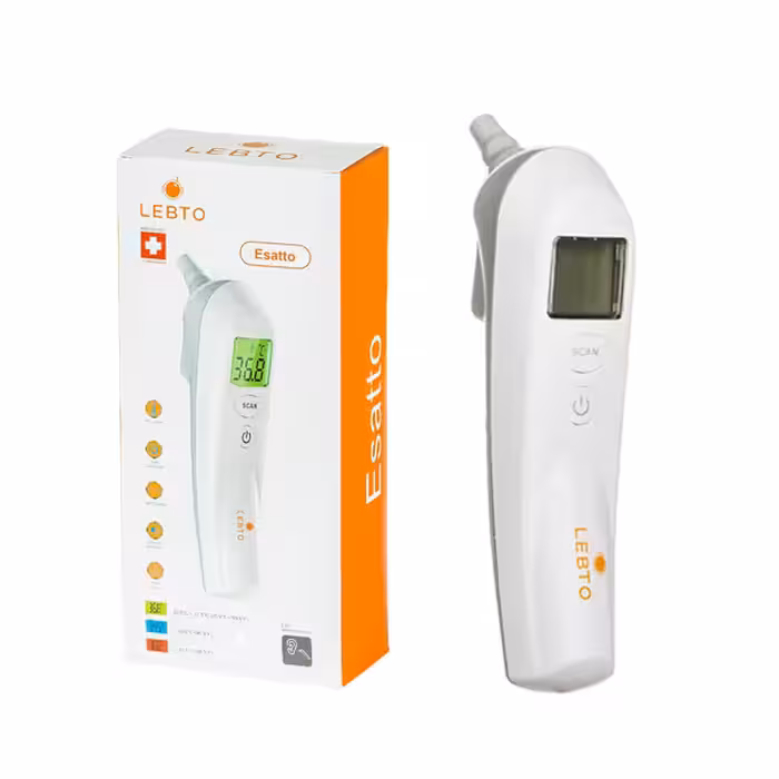 تب‌ سنج دیجیتال لبتو مدل Esatto با سنجش گوش و پیشانی بدون تماس