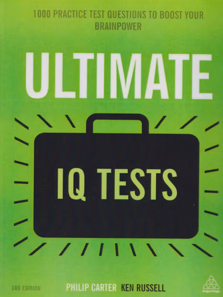 تست هوش انگلیسی ULTIMATE IQ TESTS زبان اصلی