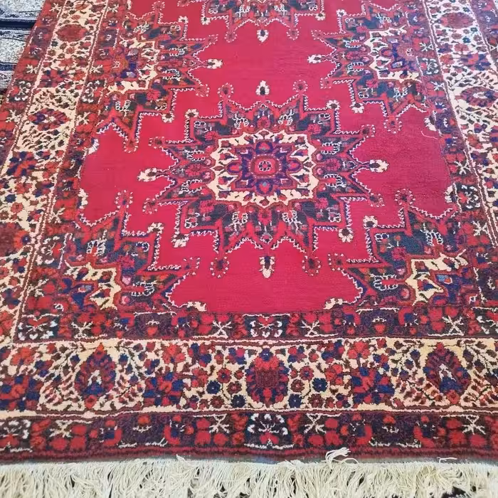 فرش شش متری دستباف جنوب خراسان نقشه کماچ خورشیدی  