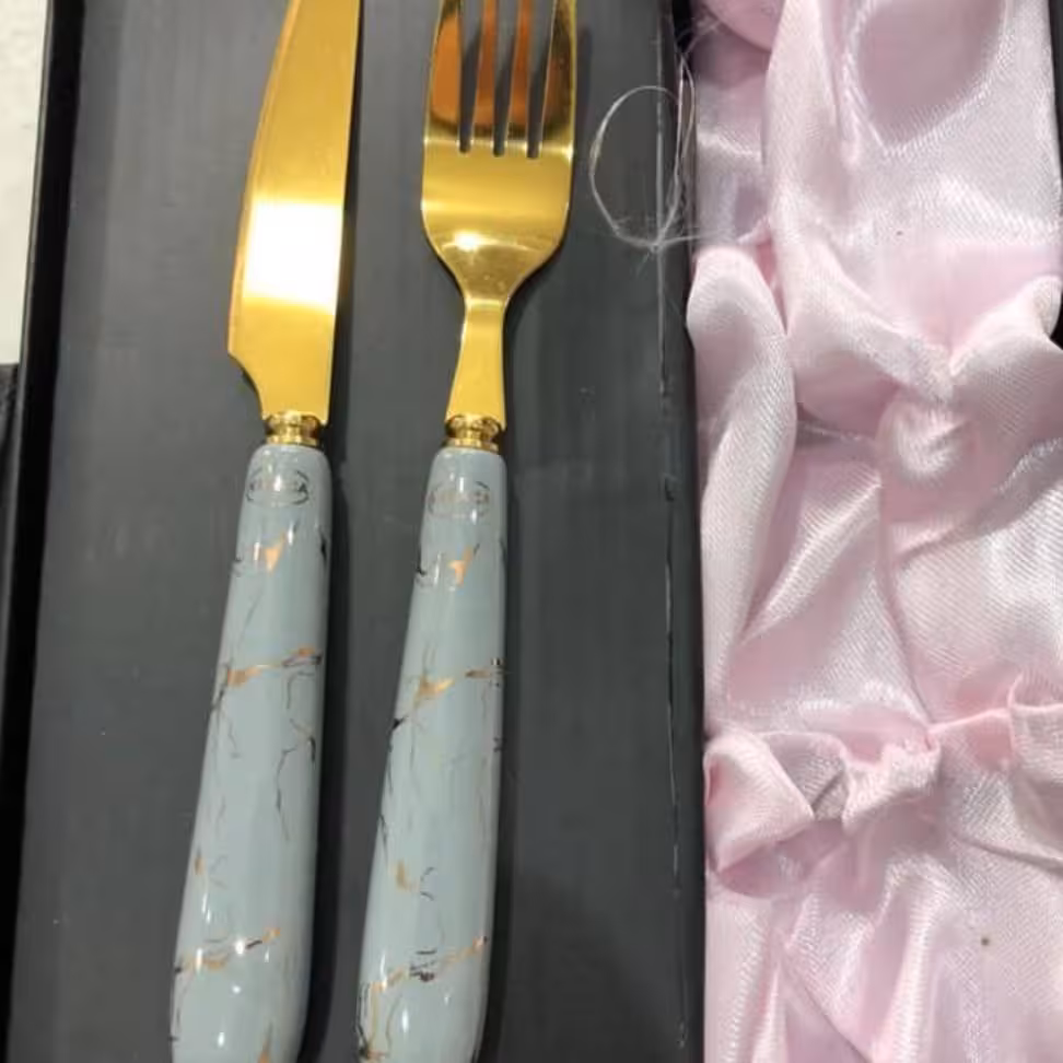 کارد و چنگال ماربل مارک یونیک اصل 