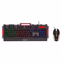 کیبورد گیمینک سابیت مدل GMK-5010 همراه با موس، Full-size، نورپردازی RGB | کالا مکس