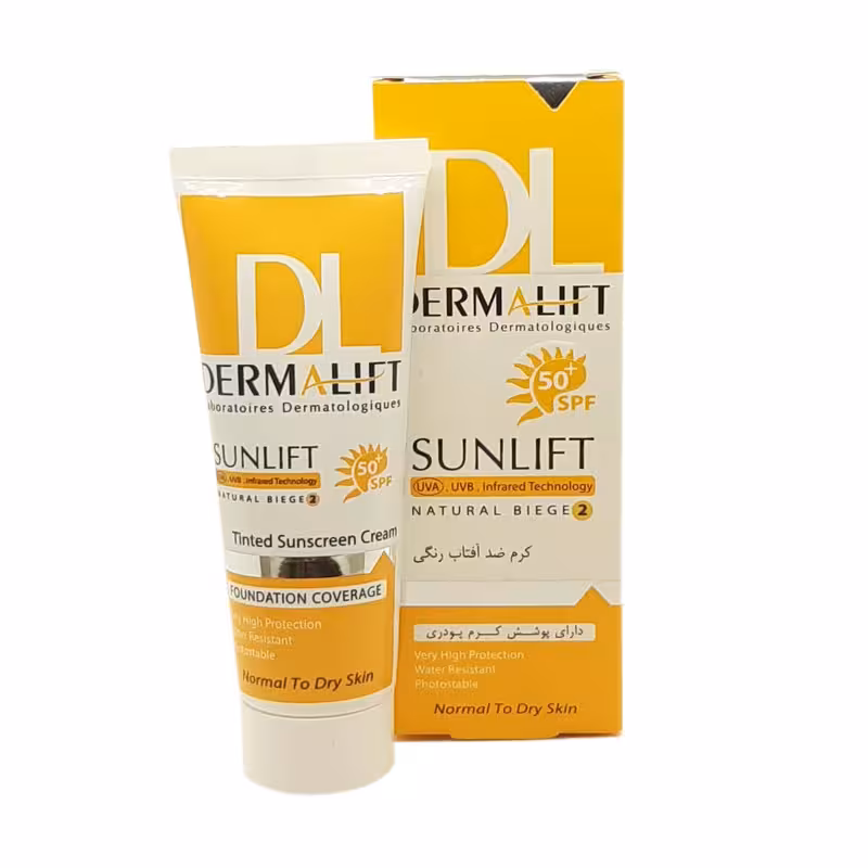 کرم ضد آفتاب SPF50 پوست خشک درمالیفت