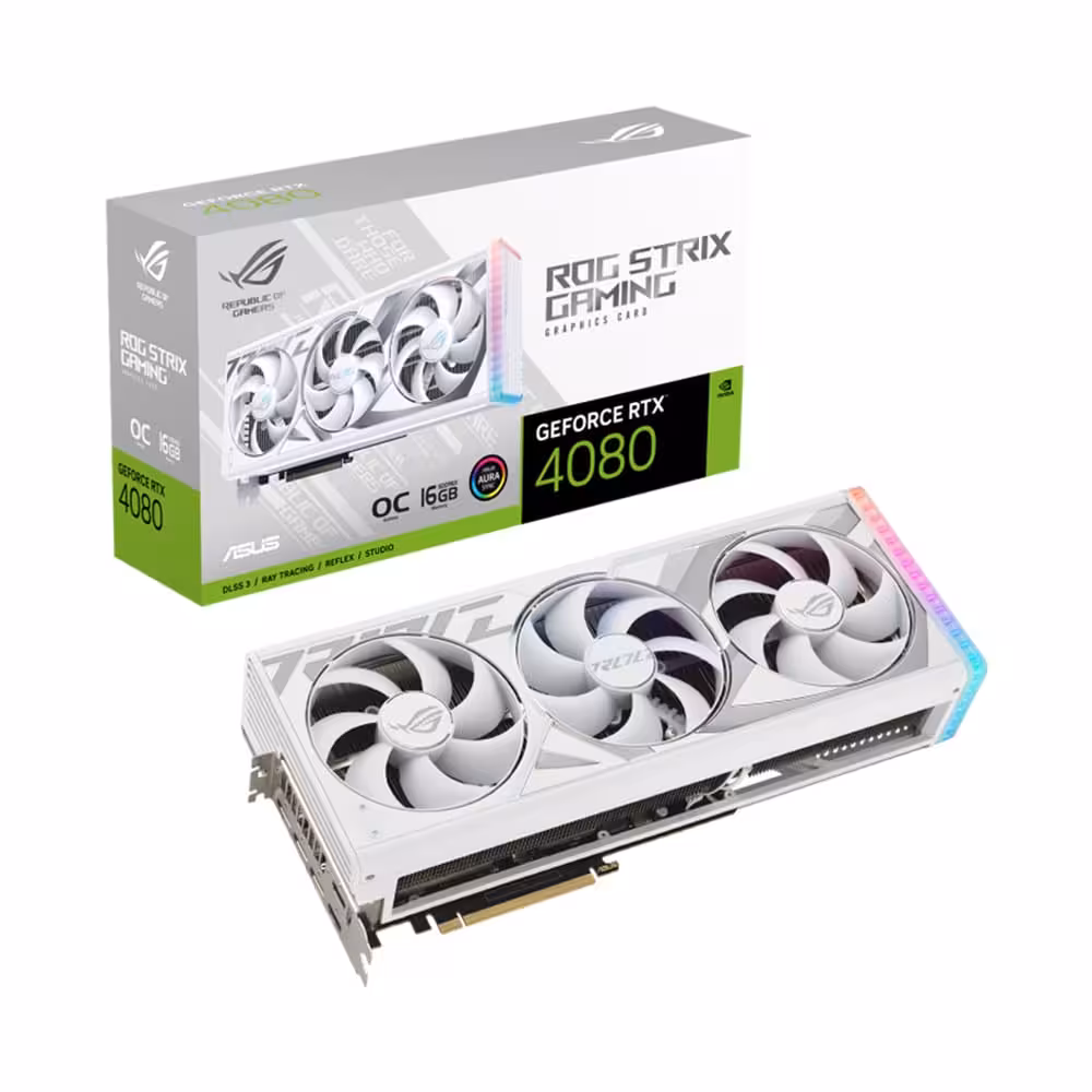 کارت گرافیک ایسوس ASUS ROG STRIX RTX 4080 OC 16GB White