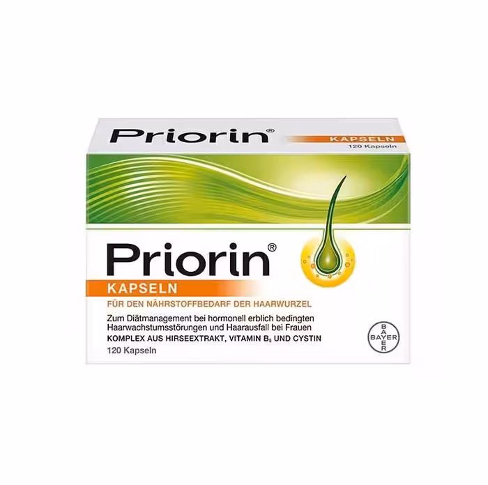 کپسول ضدریزش پریورین بسته 120 عددی (بایر آلمان)