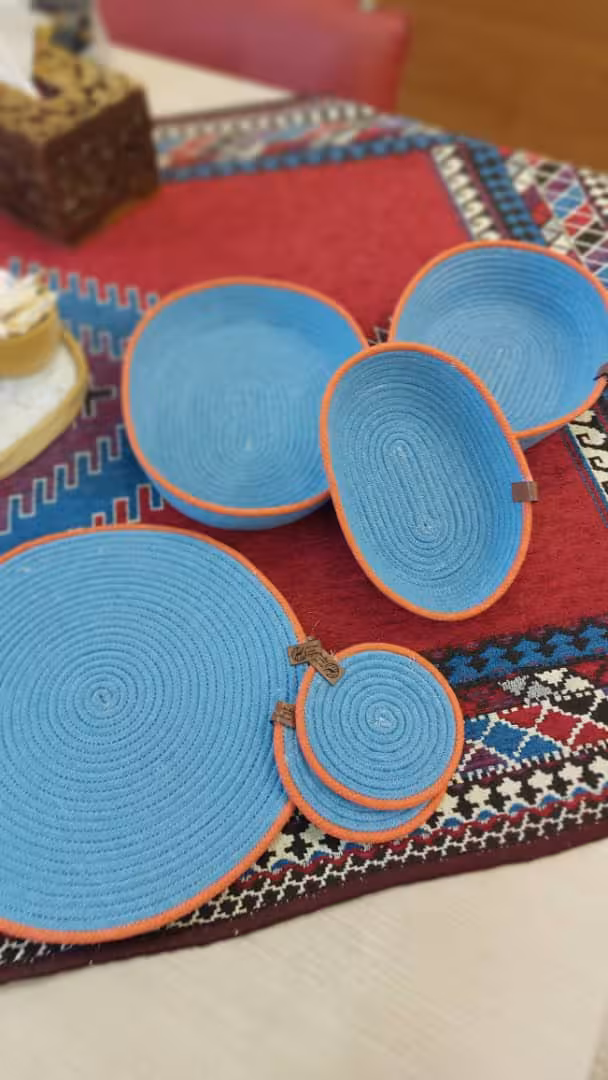 سرویس زیر بشقابی زیر لیوانی سبد نان