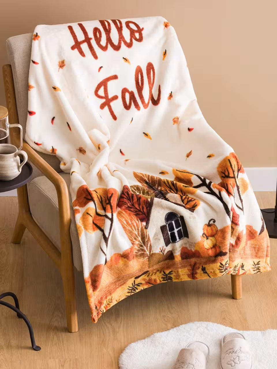 شال مبل السی هوم طرح پاییزی