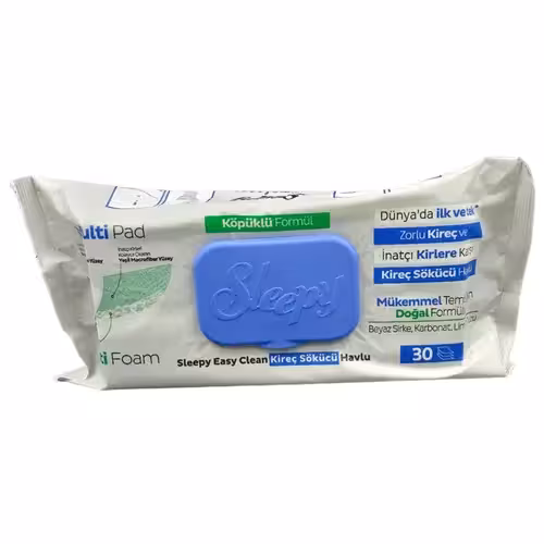 دستمال مرطوب اسلیپی حاوی سرکه سفید بسته 30 عددی