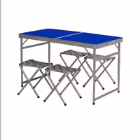 میز وصندلی تاشو سافاری مدل H1001 بسته 3عددی