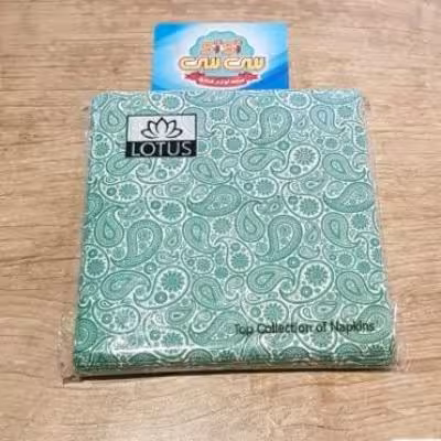 دستمال سفره سبز رنگ