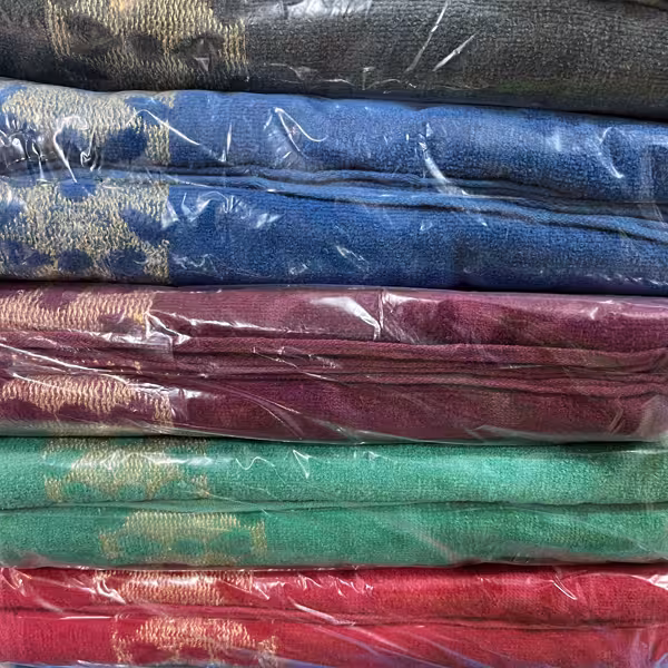 حوله حمام طرحدار ابعاد 90*150 رنگ بندی