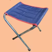 صندلی تاشو مسافرتی ضربدری مشکی رنگ الکترواستاتیک